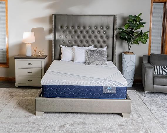 Snuz Silver Lining 12" Hybrid Mattress - Plush Soft with Gel Memory Foam & Duet Hyper SoftTM Layer, CertiPUR-US Certified, Breathable Knit Cover - Made in The USA (Queen)