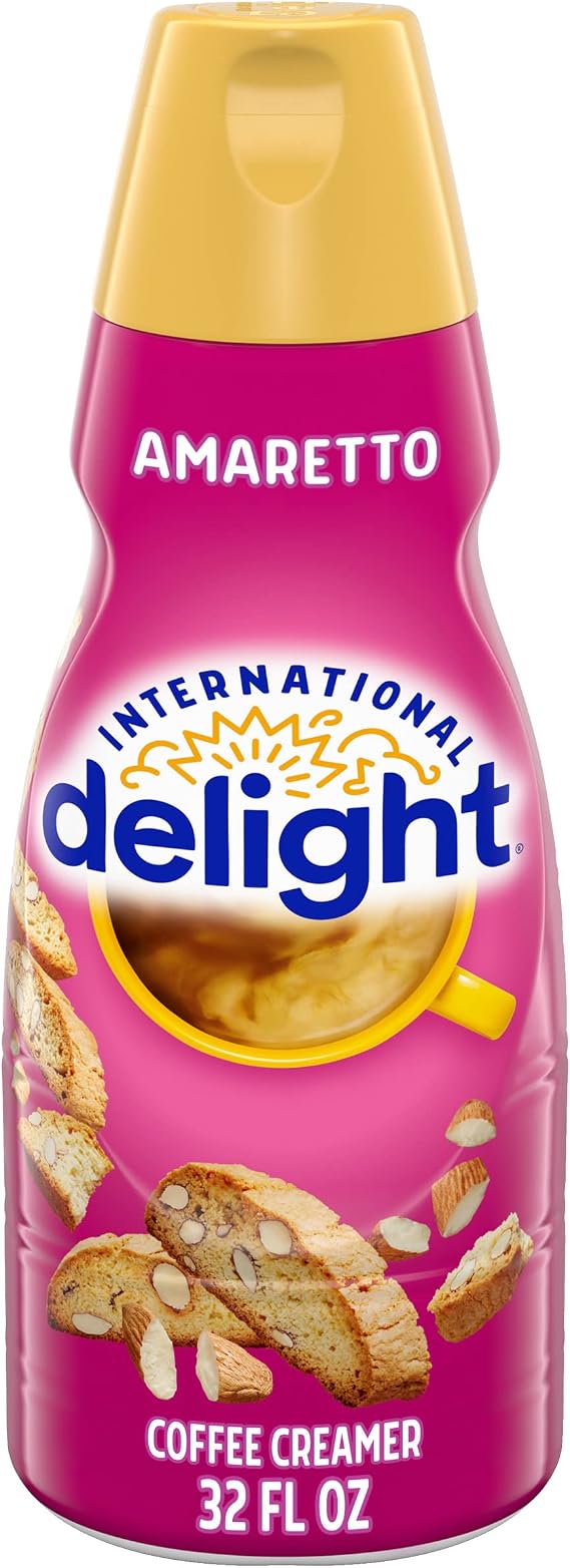 International Delight Coffee Creamer, Amaretto, Almond Cherry Macaron 32 oz.