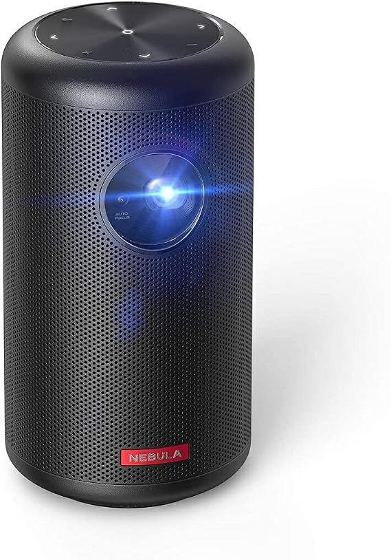 Anker Nebula Capsule II | Android TV搭載 モバイル プロジェクター 小型 プロジェクター / 200ANSI ルーメン/オートフォーカス機能 / 8W スピーカー/DLP搭載 / 5000種類以上のアプリケーション / ホームシアター/ bluetooth
