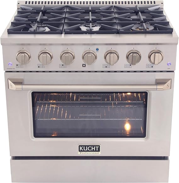 Kucht KDF362-S Dual Fuel Range, Stainless Steel