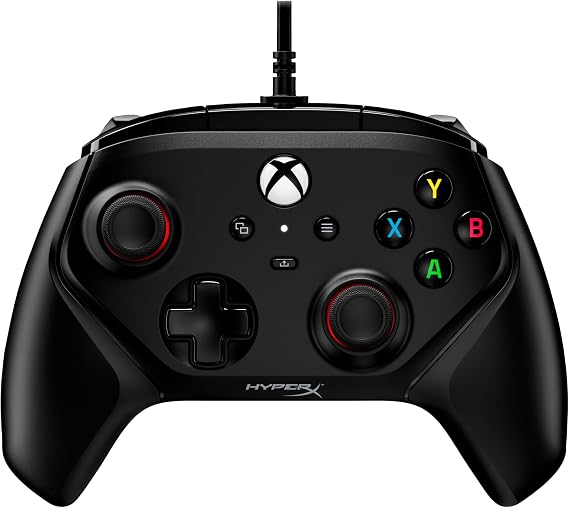 HyperX Clutch Gladiate Wired Controller for Xbox One, Xbox Series X|S, PC, Officially Licensed by Xbox, Dual Trigger Locks, Programmable Buttons, Dual Rumble Motors