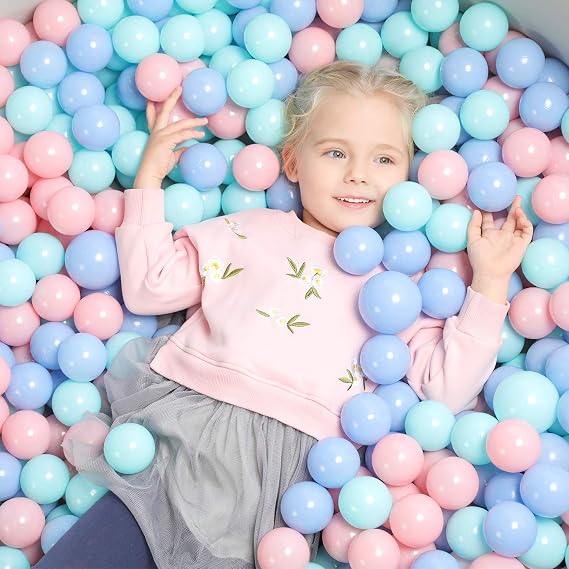 TRENDBOX Ball Pit Balls Plastic Balls for Ball Pit Pool Playpen Babies Kids Children Birthday Parties