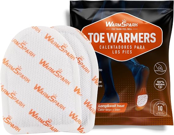 Toes Warmer - 80 Count - Up to 10 Hours of Heat Foot, Air Activated, Feet Warmers Disposable