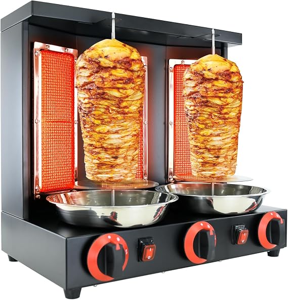 Shawarma Machine Vertical Rotisserie Gyro Machinerotating Grill Shawarma Grill Rotisserie Oven Chicken Rotisserie Machine,N
