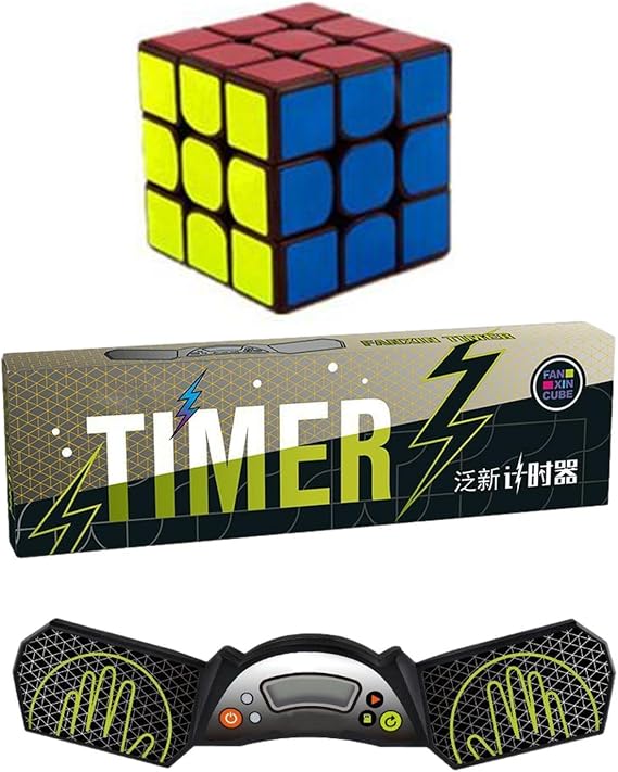 積み重ね可能なマットタイマー - タッチコントロールキューブタイマー 精度0.001秒 | Sport Stacking Cubing Association推奨、精度0.001秒、バッテリー付属 E