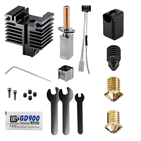 Ruby Nozzle & Diamond Nozzle Hotend Combo for Bambu Lab P1P / P1S 3D Printer