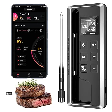 Wireless Meat Thermometer with Smart APP Control