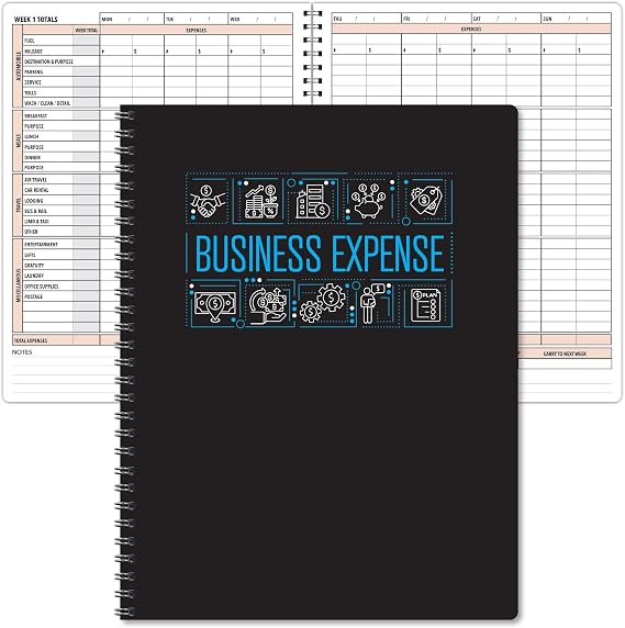 Global Printed Products Business Expense Book, 8.5" x 11"