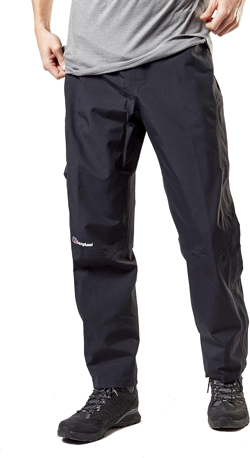 Berghaus Men's Maitland Gore-TEX® Overtrousers with Elasticated Waist, Waterproof, Breathable, Lightweight & Packable, DofE Recommended Kit List, Walking, Hiking & Outdoor Recreation