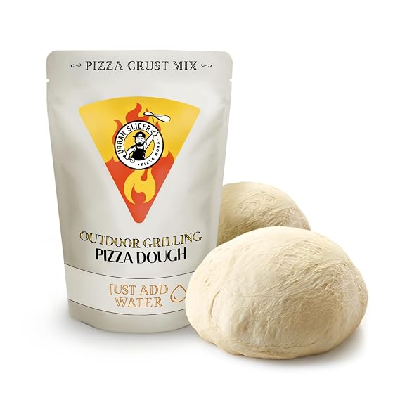 Urban Slicer Pizza Worx Pizza Dough Mix, Outdoor Grilling, 13.4 oz | Outdoor grilling pizza dough mix delivers crispy thin crust pizzas with smoky flavor straight from the grill.