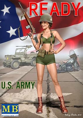 Master Box Models Alice U.S. Army - Pin-Up Series Kit #3 1:24 Scale