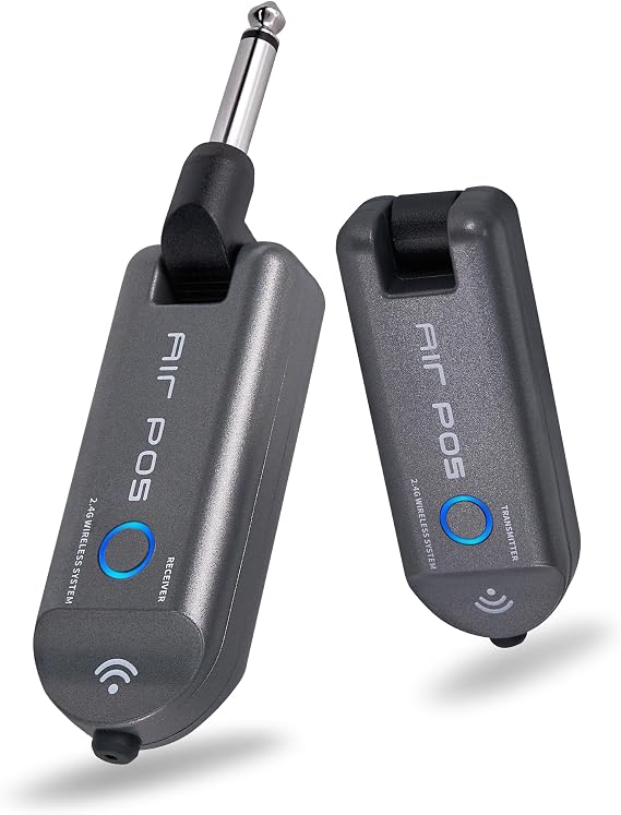 MOOER Air P05 Instruments Wireless System with 1/4" Plug for Cable-Free Instruments Guitar Bass Practice Wireless Solution