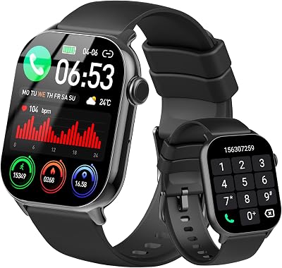 Smart WatchAnswerMake Call, 1.96 HD Smartwatch for Men Women, 2025 New Fitness Watch with 100 Sport Modes, Heart RateSleepSpO2Calories Monitor, IP68 Waterproof Activity Tracker for Android iOS