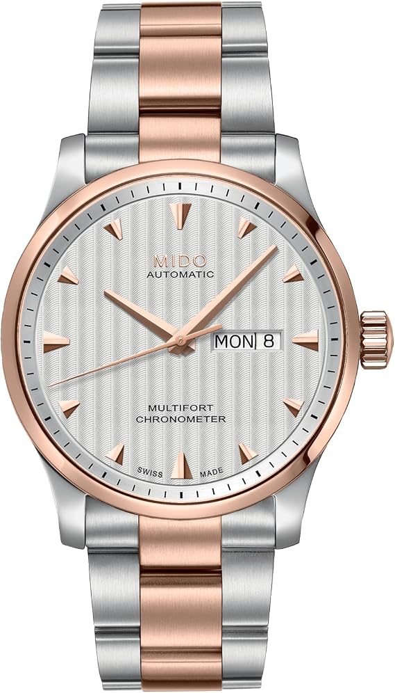 MIDO Multifort Chronometer - Swiss Automatic Watch for Men - Silver Dial - Case 42mm - M0054312203100
