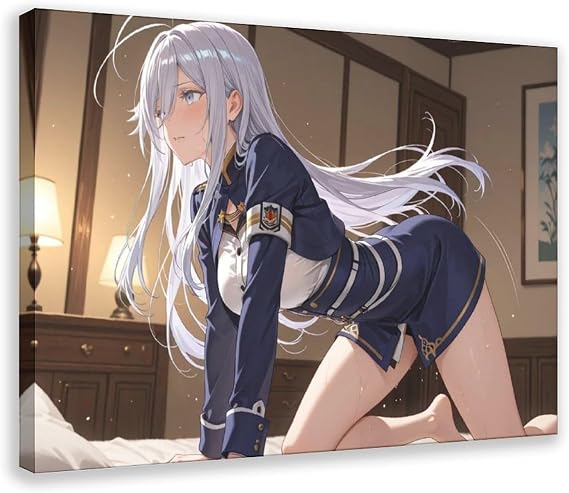 AI Japanese Anime, AI Sexy Girl, AI Anime Drawing27 Canvas Poster Wall Art Decor Print Picture Paintings for Living Room Bedroom Decoration Frame: 24x36inch(60x90cm)