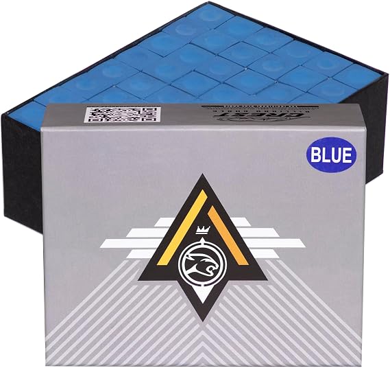 Predator Crest Pool cue Billiard Chalk - 1 Gross - 144 chalks - Blue