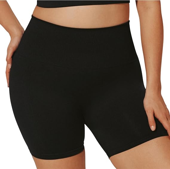Thirdlove Flex Bike Short, Seamless Compression High Rise Shorts for Women, Activewear for Gym, Yoga, Volleyball, or Running