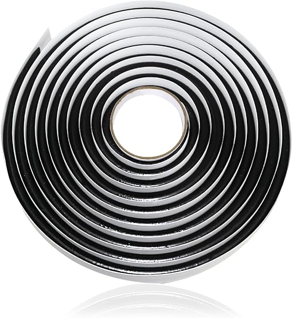 Butyl Sealant Tape for Car Headlight, 13 FT Butyl Rubber Sealing Tape, Black Butyl Caulking Tape, Automotive RV Butyl Rubber Window Sealant for Taillights Windshield Doors