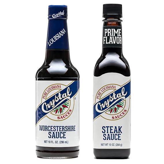 Crystal Steak & Worcestershire Sauce Bundle - One of Each - Perfect for Adding flavor to any Meal...