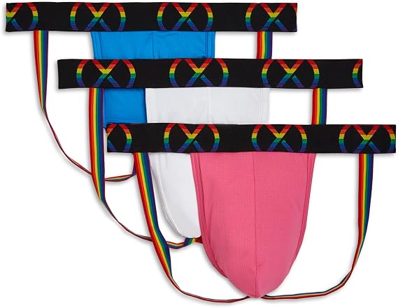 2(X)IST (X Sport Mesh Pride 3-Pack Jock Strap