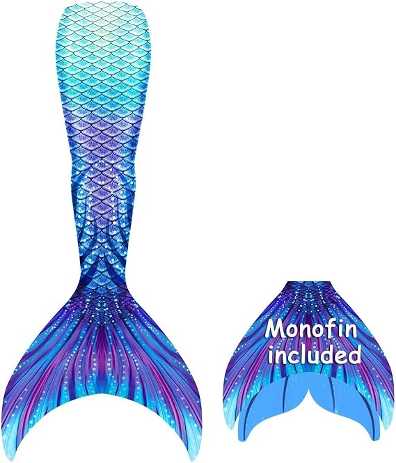 Superband Mermaid Tail with Monofin for Adult