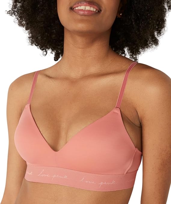 Victoria's Secret Women's Pink Wear Everywhere Lightly Lined Wireless T-Shirt Bra, Bras for Women (32A - 38DDD)