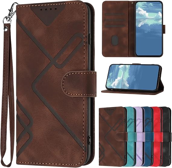 Compatible Galaxy S10 Plus Case Notebook Type Card Storage Galaxy S10 Plus Mobile Case Galaxy S10 Plus Case Wallet Type Good Touch SC-04L SC-05L SCV42 Mobile Cover with Hanging String