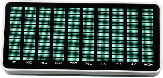AK1016 Audio for Spectrum Analyzer with 10x16 Display, 50Hz-20KHz Frequency Range, 3.5mm AUX and MIC Input for Music Level and Audio(Green Light)