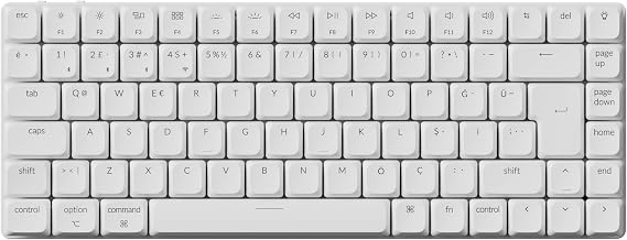 Keychron K3 Max%75 RGB Türkçe Brown Switch Kablosuz Beyaz Mekanik Klavye