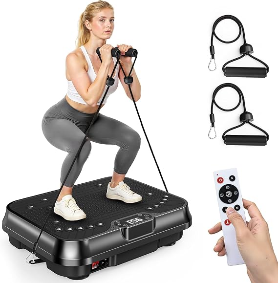 Bigzzia Vibration Plate Exercise Machine for Lymphatic Drainage & Fitness
