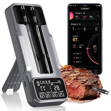 Wireless Meat Thermometer Digital, 800FT Bluetooth Food Thermometer