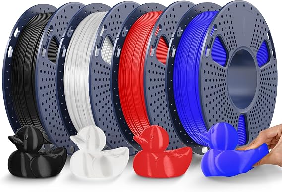 JAYO TPU 95A 3D Printer Filament Bundle 1.75mm, 250g, 4-Pack