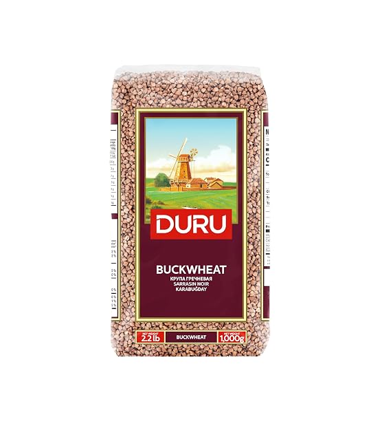 Duru Buckwheat, 35.2oz (1000g), 100% Natural and Certificated, High Fiber and Protein, Non-GMO, Great for Vegan Recipes, Better than Rice