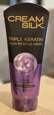 Cream silk Triple Keratin Ultimate Bleach Enhance Purple Conditioner 300 ml