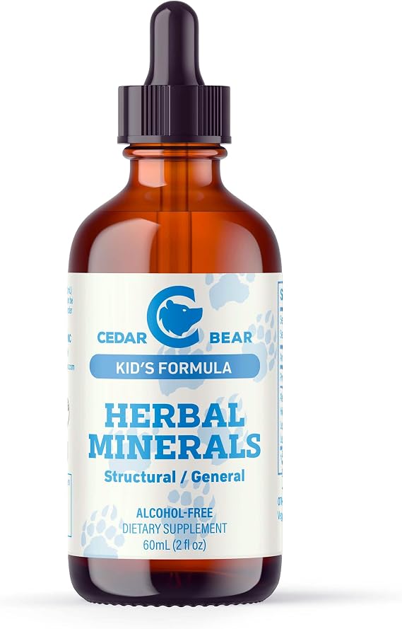 Cedar Bear Herbal Minerals for Kids Liquid Herbal Supplement, 2 Fl Oz