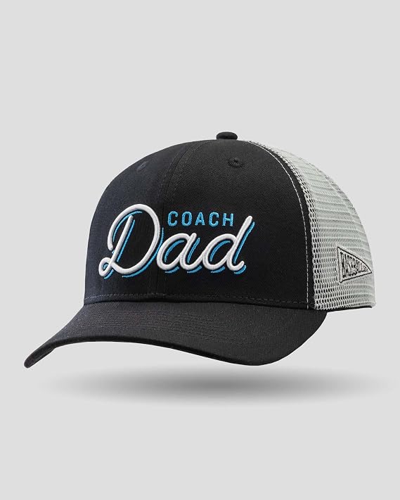 Baseballism Coach Dad Baseball Dad Snapback Trucker Cap Black