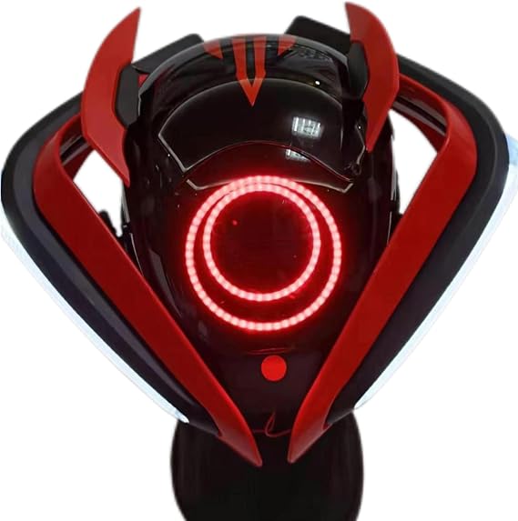 Cyberpunk Gothic Mask Helmet For Adult,LED Mask,Futuristic Punk Techwear,Cosplay Halloween Fit Party Music Festival
