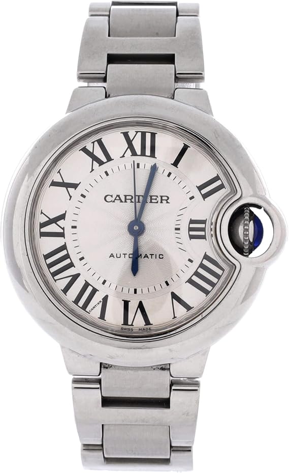 Pre-Loved Ballon Bleu de Cartier Automatic Watch 33, Silver
