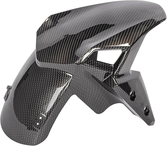 Fender Splash Mud Dust Guard Mudguard Fit for Z900 Z-900 2017 2018 2019 2020 2021 2022 2023 2024 Front Wheel Cover Mudflap (Carbon Fiber Look)