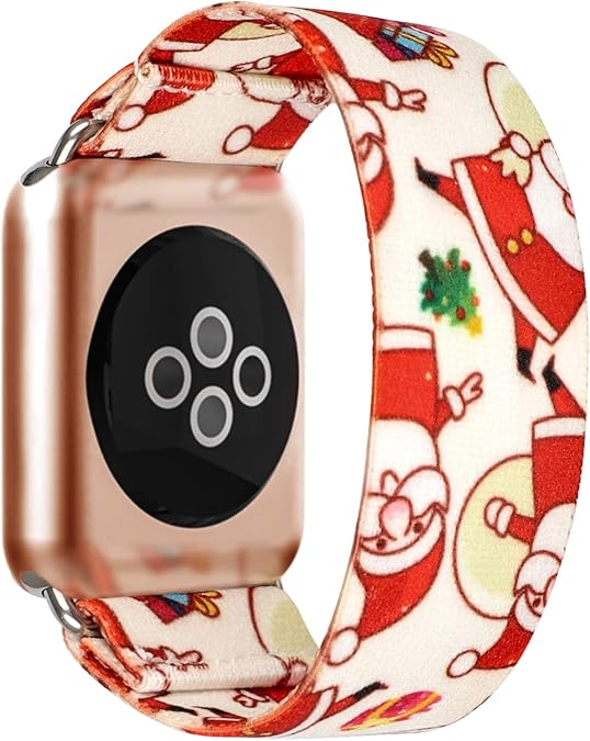 Stretchy Solo Loop Bands Compatible with Apple Watch 40mm 38mm 44mm 42mm 41mm 45mm Braided Elastic Weave Nylon Wristbands Women Men Straps for iWatch Series 7/6/5/4/3/2/1/SE