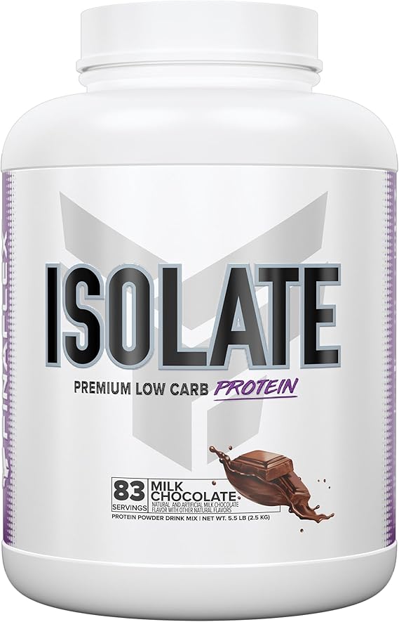 FINAFLEX ISOLATE, Milk Chocolate - 5.5 lb - 25 Grams of Iso Protein Per Serving - Milkshake-Like Taste - Zero Sugar, Zero Fat & Gluten Free - 83 Servings