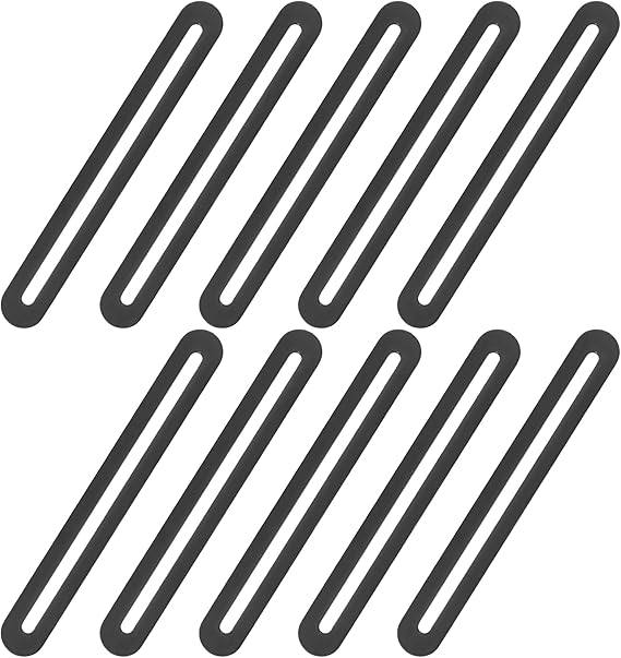 Adjustable Flat Connectors, 10 Pcs Metal Plates, Wood Connectors with Slot Hole, Flat Angle Connection Plates for Furniture Repair & DIY Projects – 155x19mm