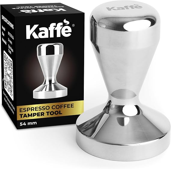 Kaffe Espresso Coffee Tamper - Chrome - 54mm
