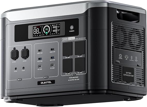 BP3000 3200W(6400W Peak) Portable Power Station, 2048Wh LiFePO4 Battery