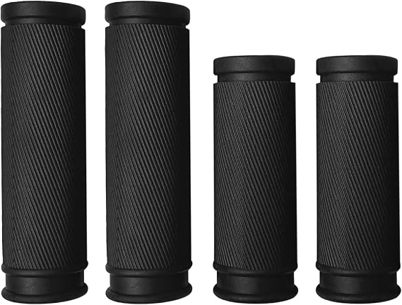 4Pcs Bike Handlebar Grips, 85mm 105mm TPR Rubber Short Grips Fit Twist Shift and Revoshift