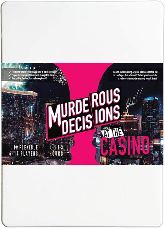 Murder at the Casino 6-14 Player Murder Mystery Dinner Party Game