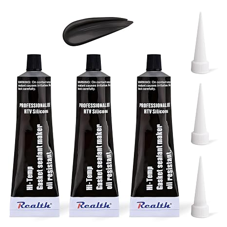 High Temperature RTV Silicone Gasket Maker 3.53 Oz 3 Pack Ultra Black
