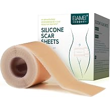 Silicone Scar Sheets, Silicone Scar Tape Roll, Medical Grade 1.6” x 120”Roll-3M, Reusable, Professional Scar Removal Sheets for C-Section, Surgery, Burn, Keloid, Acne et, 12 Month Supply