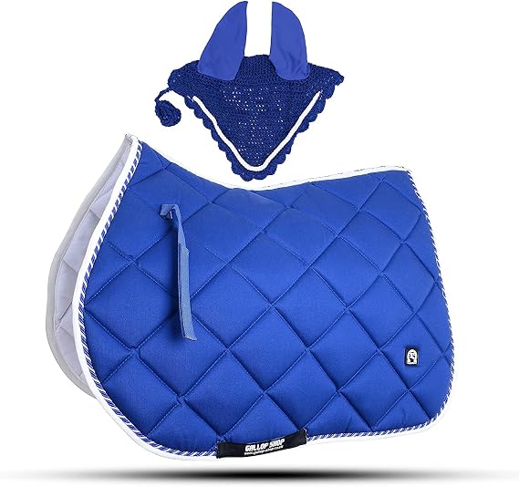 General Saddle Pads with Matching Fly Veil Set (Ship from USA)