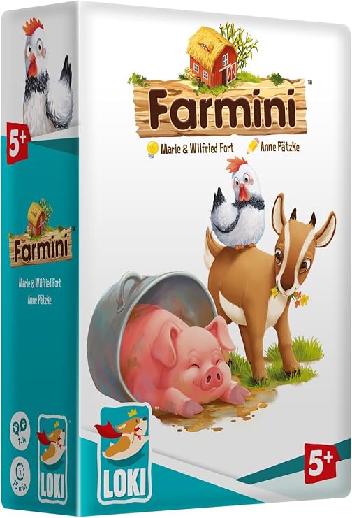 Loki Farmini Card Game | 1-4 Players, Ages 5+, ~15 Min, Build the Best Farm to Win
